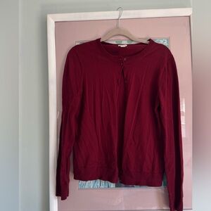 J. Crew Deep Red Women's Cardigan
